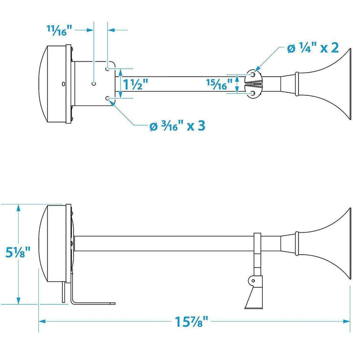 Seachoice 14541 Seachoie 12V Trumpet Horn