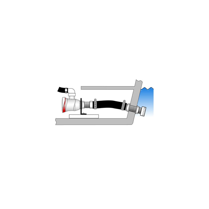 Attwood 4122-3 Aerator Remote Mounting Bracket 3/4"