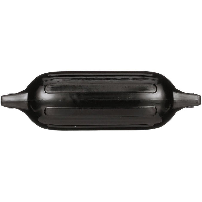 Seachoice DE79236S 79061 Twin Eye Ribbed Fender, Black, 6.5 x 23"