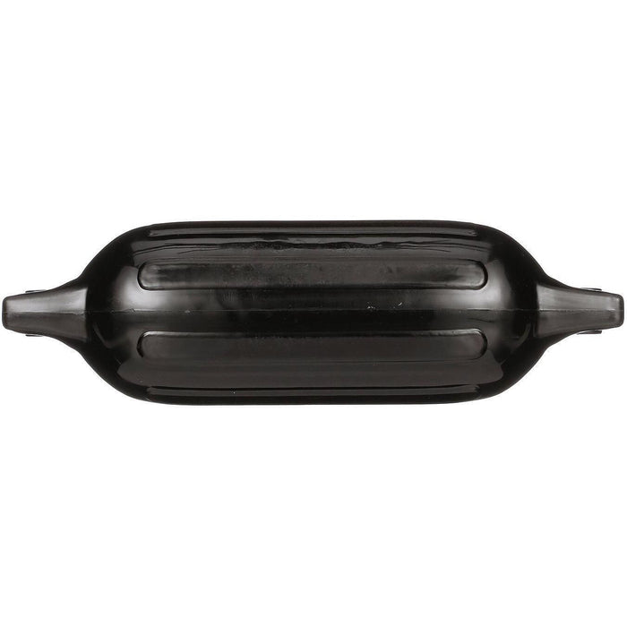Seachoice DE79166S 79041 Twin Eye Ribbed Fender, Black, 4.5 x 16"