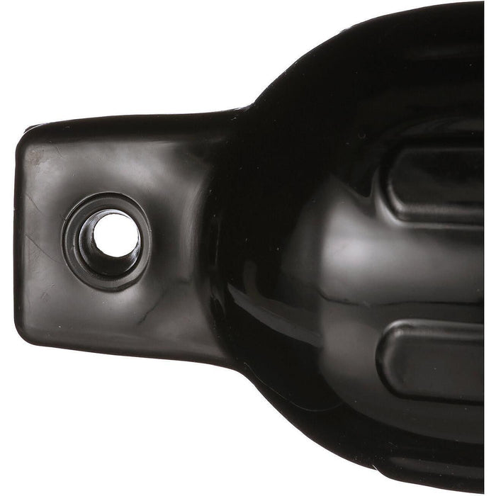 Seachoice DE79166S 79041 Twin Eye Ribbed Fender, Black, 4.5 x 16"