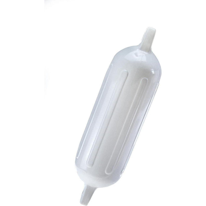 Seachoice DE79161S 79001 Twin Eye Ribbed Fender, White, 4.5 x 16"