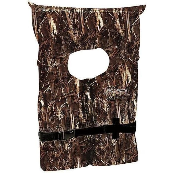 Seachoice EPE1110AK1ASLC-86090 Type II Life Vest XL, Camoflauge