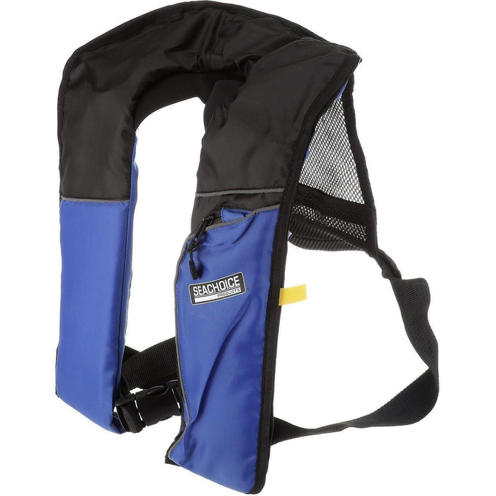 Seachoice 1214MA-BLUE/BLK-85840 Type V Inflatable PFD 33G Manual/Auto, Blue/Black