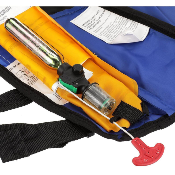 Seachoice 1214MA-BLUE/BLK-85840 Type V Inflatable PFD 33G Manual/Auto, Blue/Black