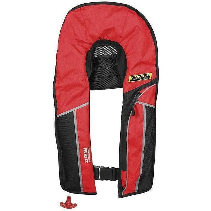 Seachoice 1214MA-RED 85861 Type V Premium Rip-Stop Inflatable PFD â€“ Adult, Universal, Red