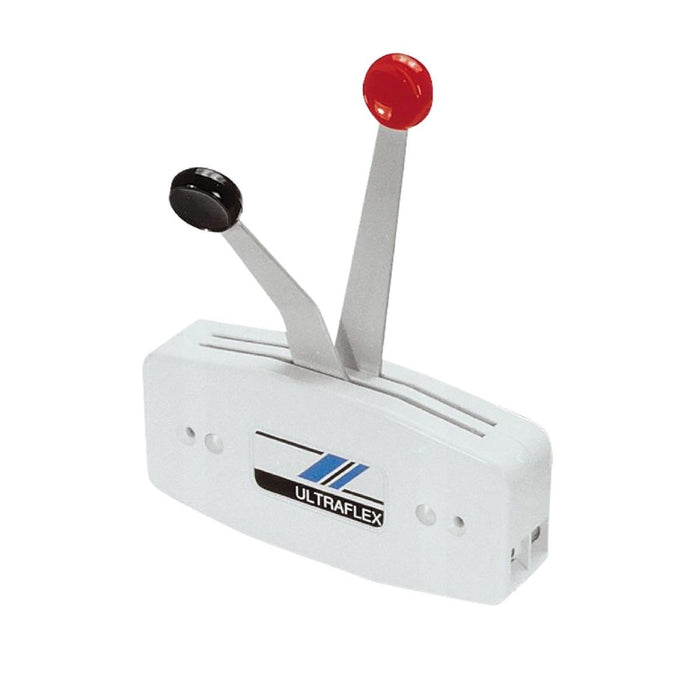 Uflex B47 Single Function Dual Lever Side Mount Control, White