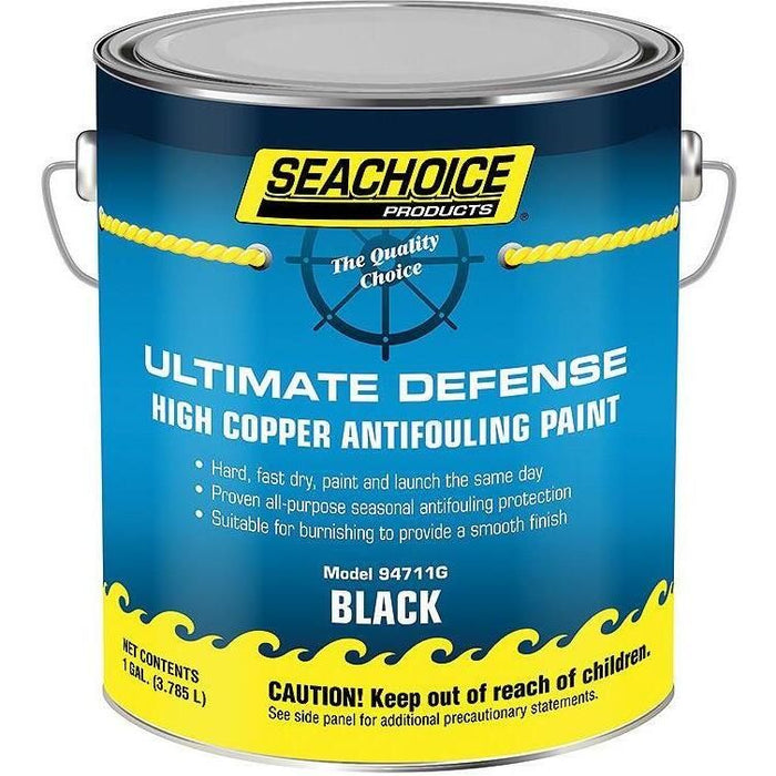 Seachoice YMP079/1 94711G Ultimate Defense High-Copper Antifouling Paint, Black, 1 Gallon