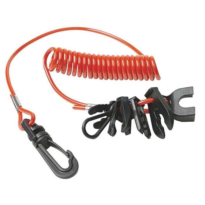 Seachoice 11671 Replacement Kill Switch, Red Lanyard w/ 7 Keys