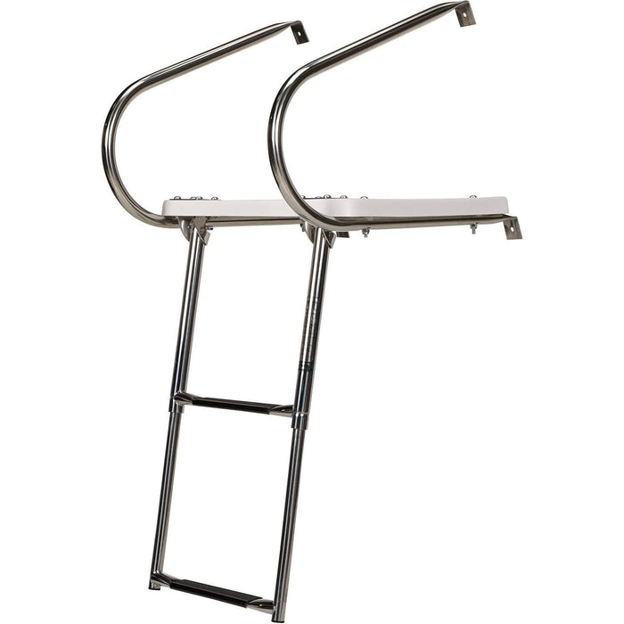 Seachoice 71201 Universal Swim Platform With Under Mount Telescoping Ladder