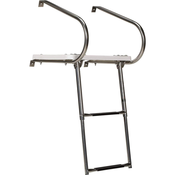 Seachoice 71201 Universal Swim Platform With Under Mount Telescoping Ladder