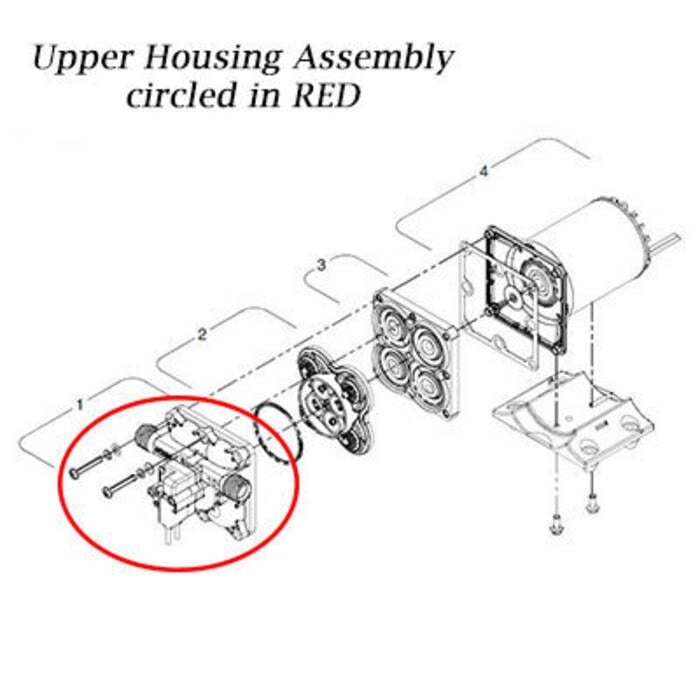 Shurflo 94-800-22 Upper Assembly for Aqua King Junior II