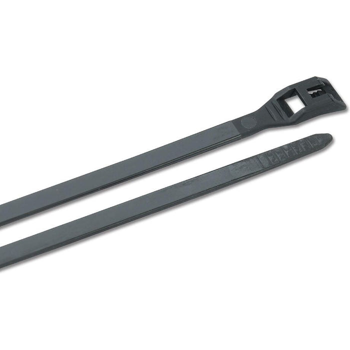 Ancor 199329 Low Profile Cable Ties, 11" Black, 100/pk