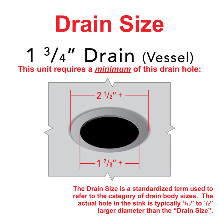 Ambassador Marine V03-0708-CP-R 1 3/4" Drain, Touch Trap Sink Drain (with Cover) (no Overflow), 3/4" & 1" Hose Barb (Chrome)