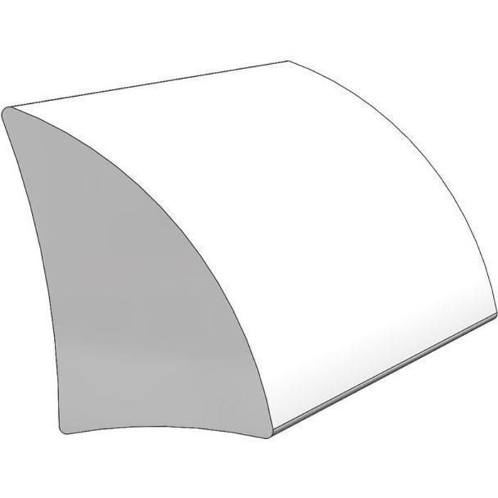 Taco Metals V21-0874WHA18 Rigid Vinyl Spray Rail