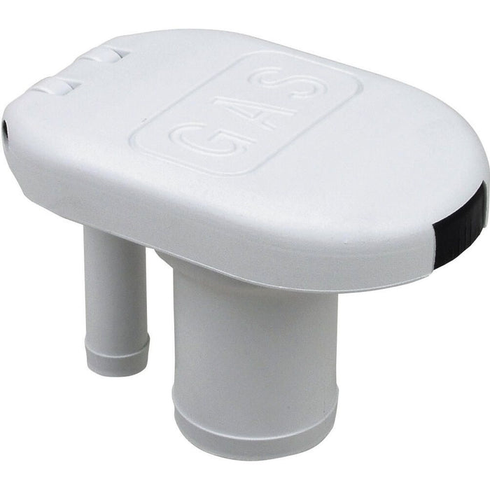 Perko 1319DPGWHT White Plastic Gas Fill & Tank Vent w/Straight Neck