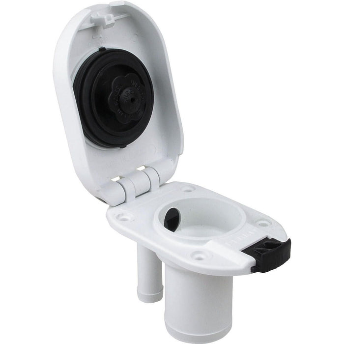 Perko 1319DPGWHT White Plastic Gas Fill & Tank Vent w/Straight Neck
