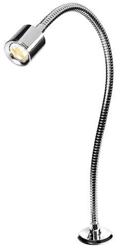 BCM Ventura Task Pol Chrome 1.5W | 350mm, 3000K, 8-32V, IP40