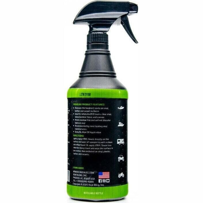 Boat Bling VS0032 Vinyl Sauce Vinyl/Leather Upholstery Cleaner, 32 oz.