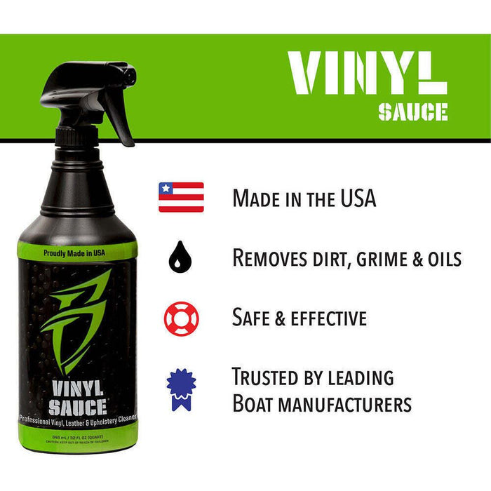 Boat Bling VS0032 Vinyl Sauce Vinyl/Leather Upholstery Cleaner, 32 oz.