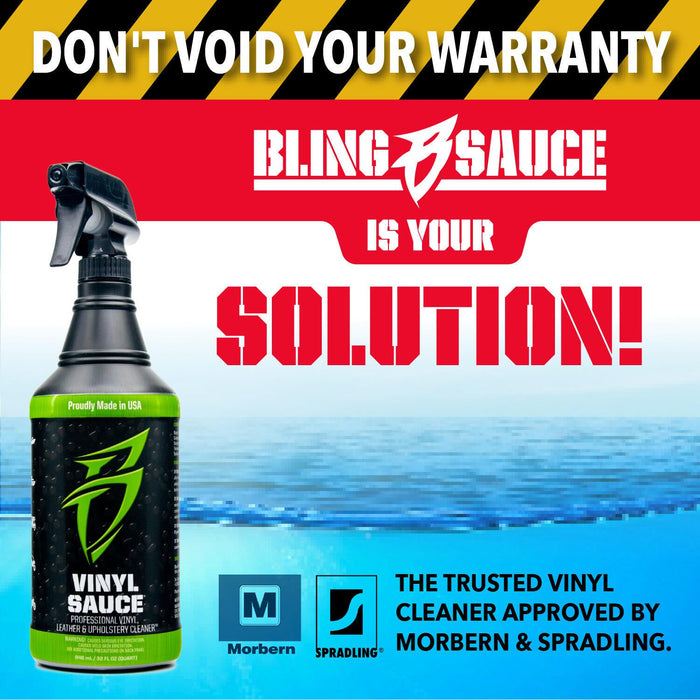 Boat Bling VS0032 Vinyl Sauce Vinyl/Leather Upholstery Cleaner, 32 oz.