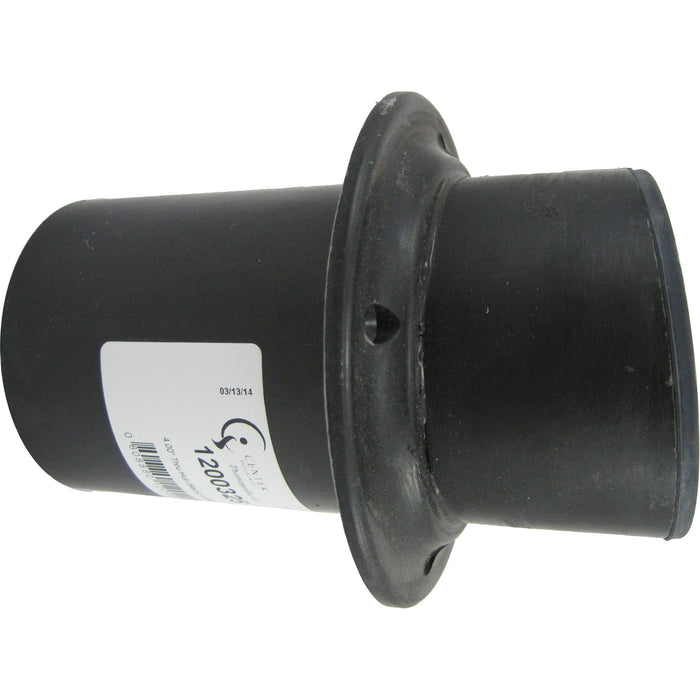Centek Veratron 1200325 4" Exhaust Thru-Hull, Black w/Flapper