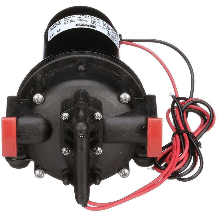 Seachoice 10-13399-03SC Wash Down Pump, 3.5 GPM @ 41 PSI, 12V DC, Includes Spray Nozzle and Inlet Strainer