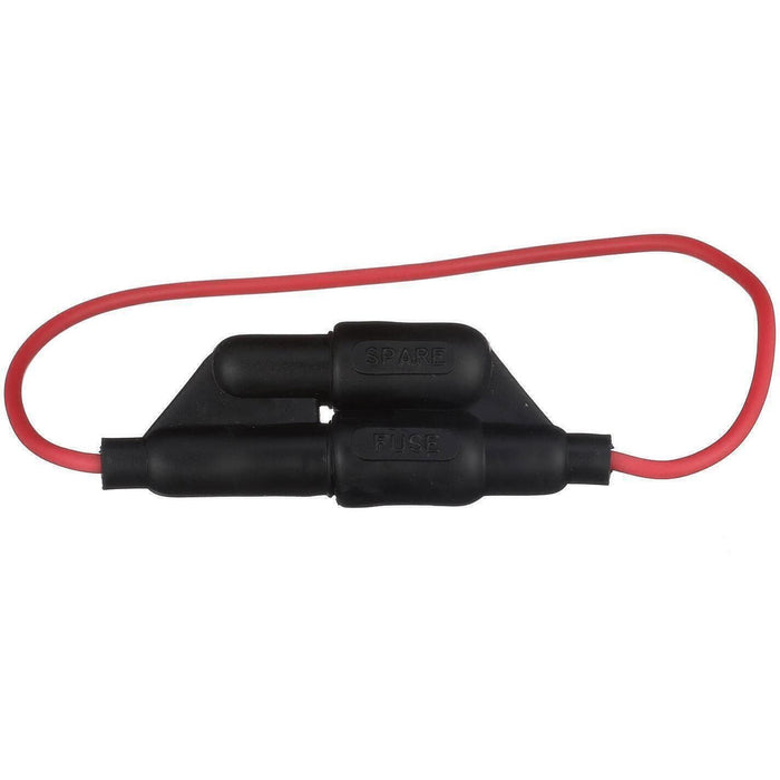 Seachoice 12701 In-Line Fuse Holder With Spare, Waterproof, 10 Amp Fuse
