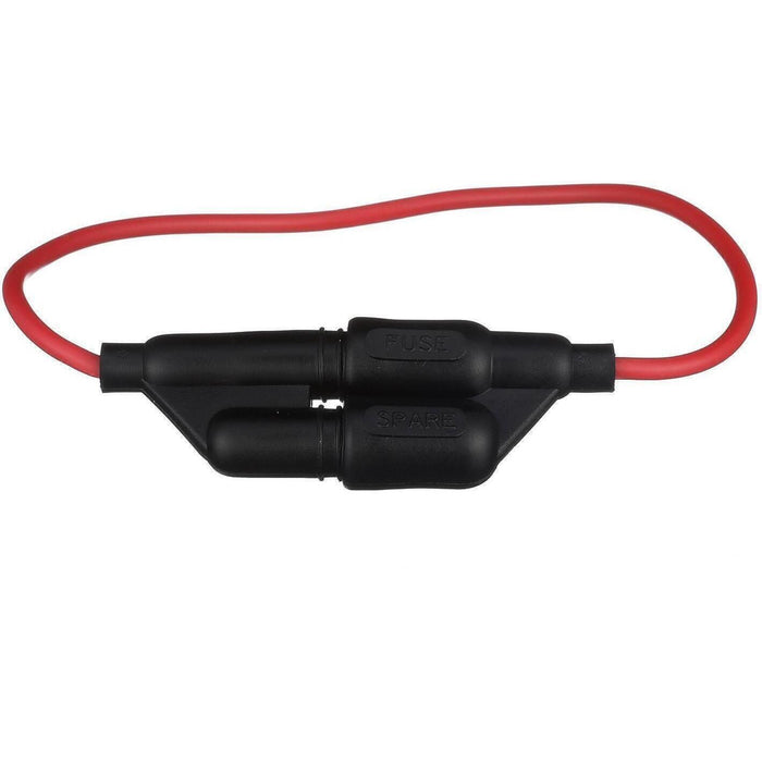 Seachoice 12711 In-Line Fuse Holder With Spare, Waterproof, 20 Amp Fuse
