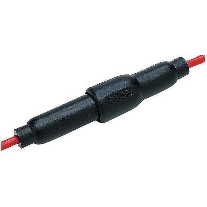 Seachoice 12731 in-Line Fuse Holder with Fuse, Waterproof, 10 Amp Fuse
