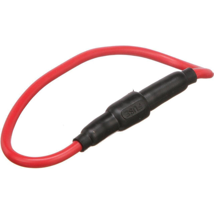Seachoice 12741 in-Line Fuse Holder w/ Spare Fuse Compartment, Waterproof, 30 Amp Fuse