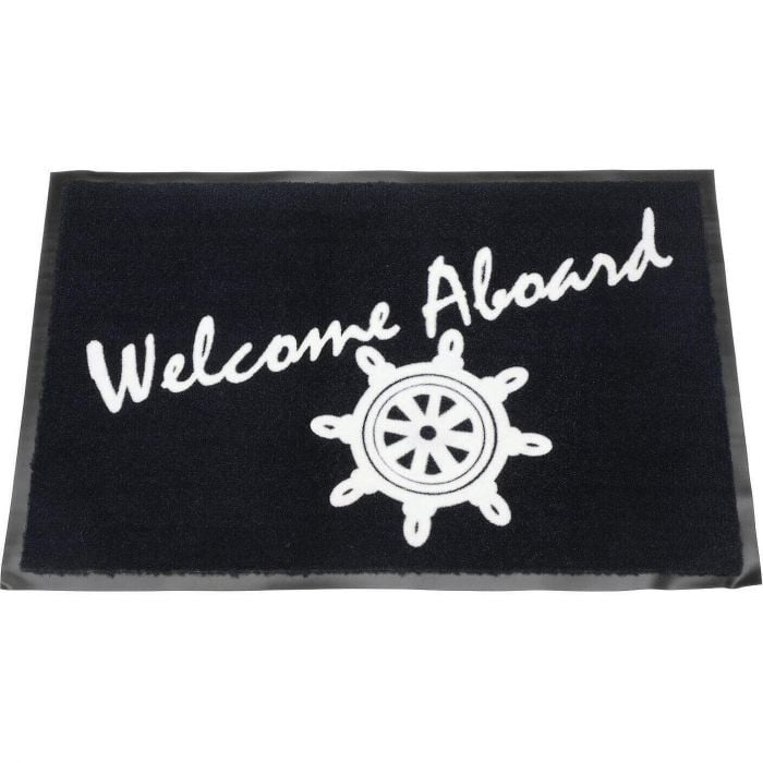 Seachoice 78180 18" x 27" Blue Welcome Aboard Mat