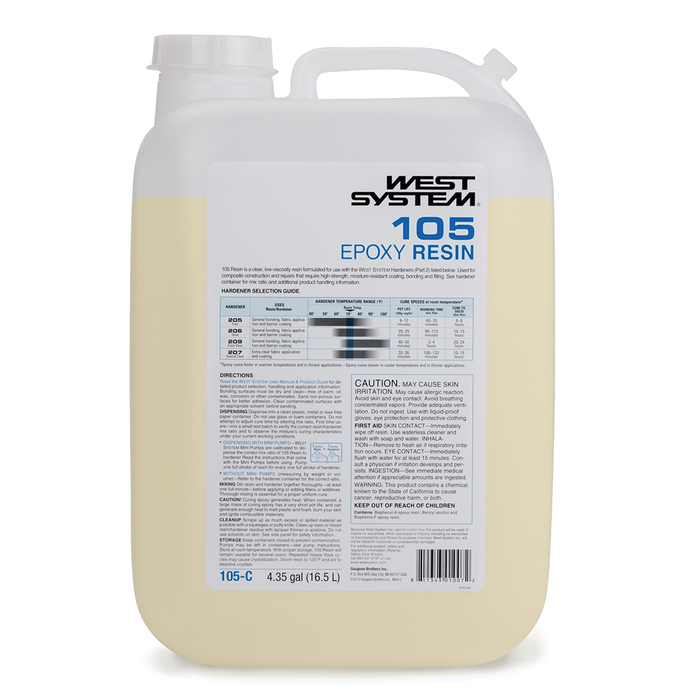 West System 105C Resin - 4.35 Gallon