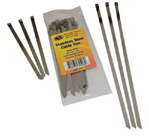 Western Pacific Trading 30408 304SS Cable Ties .30" x 14" (12 Pack)