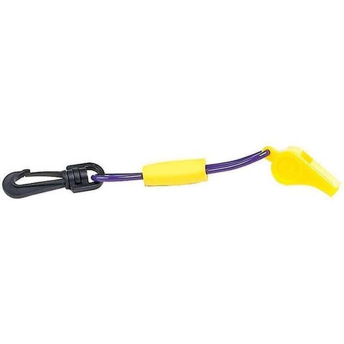 Seachoice 11727 Whistle w/ Lanyard, Purple/Yellow