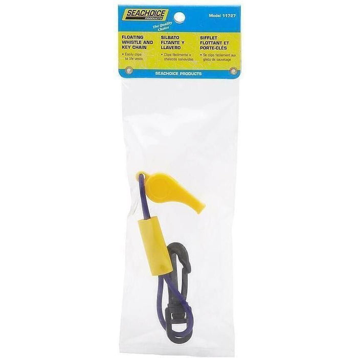 Seachoice 11727 Whistle w/ Lanyard, Purple/Yellow