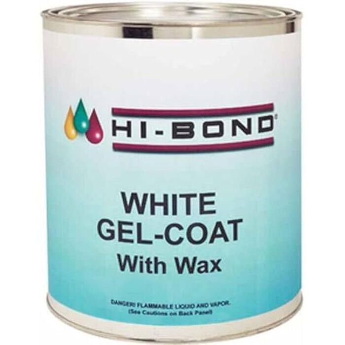 Hi Bond White Gel Coat With Wax Pint Quart and Gallon with Hardener for Fiberglass Surfaces