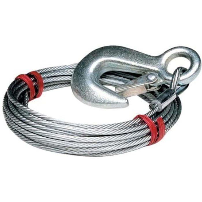 Tie Down Engineering 59379 Galvanized Steel 7 x 19 Winch Cable w/ Galvanized, Latch Hook