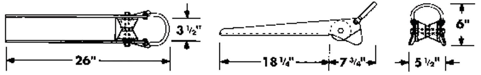 Windline URM-3 Large Anchor Roller & Mount