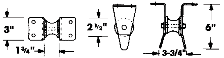 Windline AR-4 Small Platform Anchor Roller