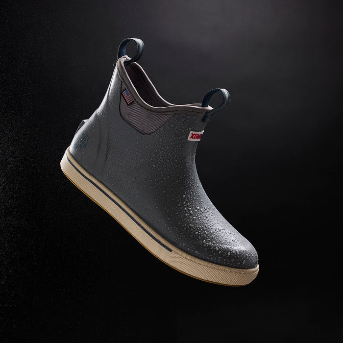 XTRATUF Men's Ankle Deck Boot Pro Grey