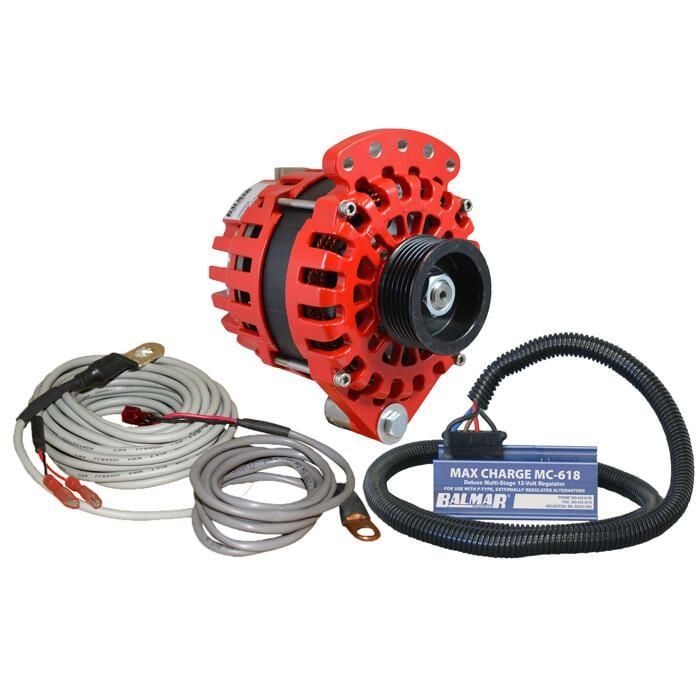 Balmar XT-SF-170-K6-KIT Alternator 1-2" Single Ft K6 Serpentine Pulley Regulator, & Temp Sensor 170A Kit 12V