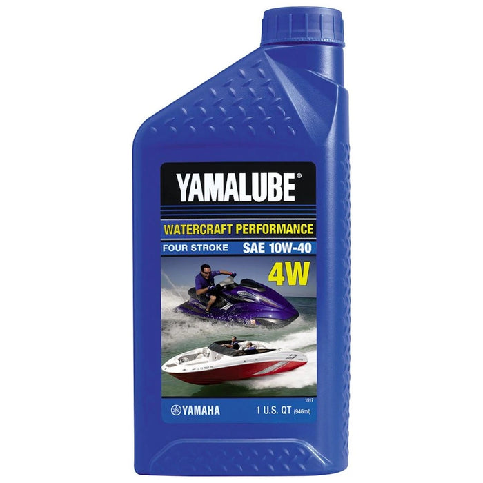Yamaha LUB10W40WV12 Yamalube 4W Watercraft Oil 4-Stroke Engine, 10W-40, Quart