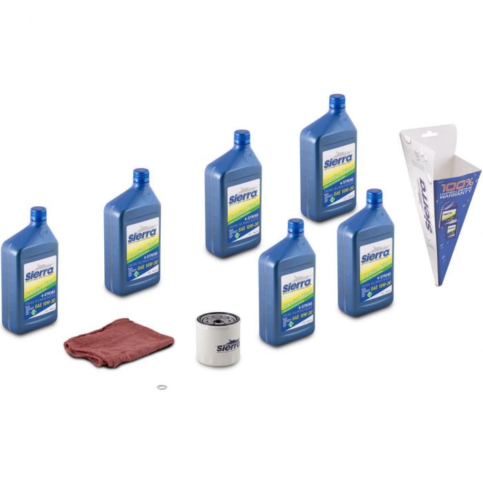 Sierra 18-9393 Yamaha 4 Stroke Oil Change Kit, Replaces Yamaha LUB-MRNLG-KT-10