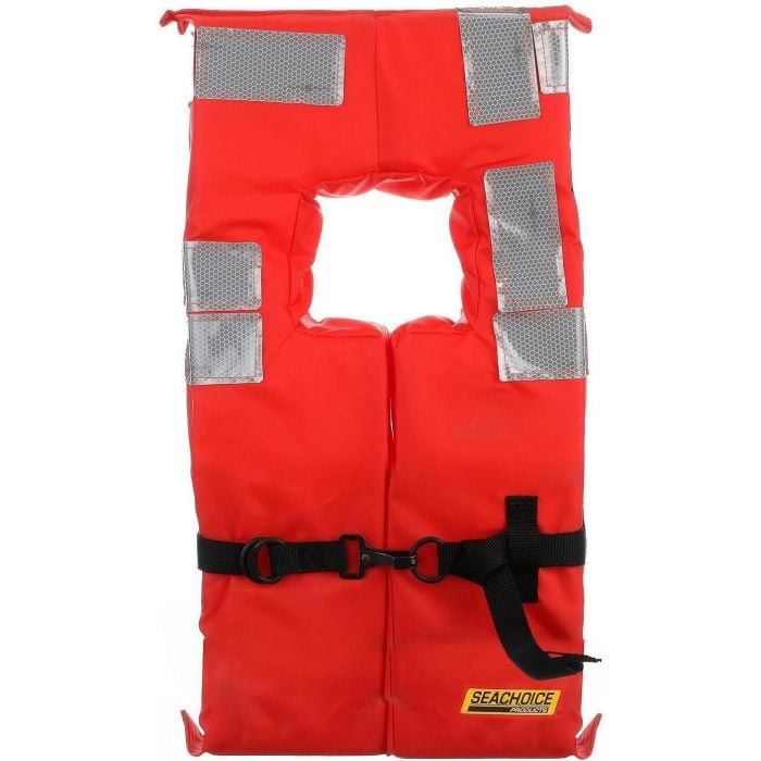 Seachoice 321RT-85910 Type I Commercial Offshore Vest w/ Solas Reflective Tape, Child