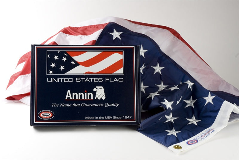 Annin Drapeau des États-Unis Nyl-Glo Brodé