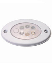 Innovative Lighting Oval White LED Push Lens Cabin Light White Case