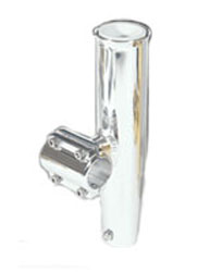 Lee's Clamp-On Rod Holder - Silver Aluminum - Horizontal Mount