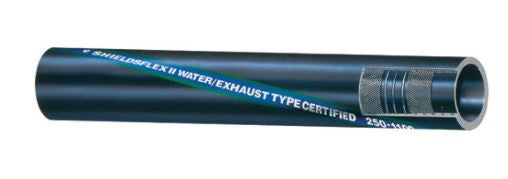 Shields Flex II Series 250 Water/Exhaust Hose with Wire 10'