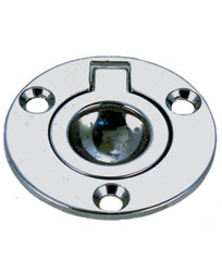 Perko Flush Ring Pull Chrome Plated Zinc - Diameter